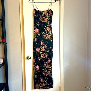 Reformation Frankie Floral Silk Gown
